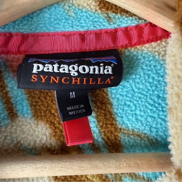 Patagonia Synchilla  Snap-T Pullover Feather Dance Womens Size Medium - Picture 5 of 7